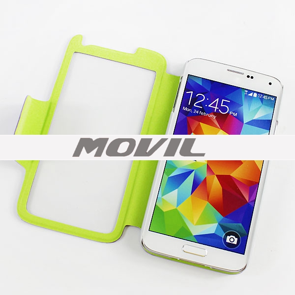 NP-1993 PU leathe funda para Samsung Galaxy S5 G900F-3